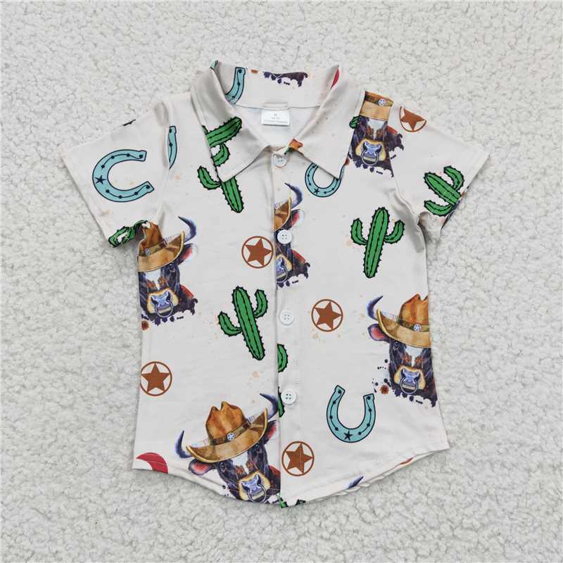 5.12 short sleeve shirt boys summer button top4.19