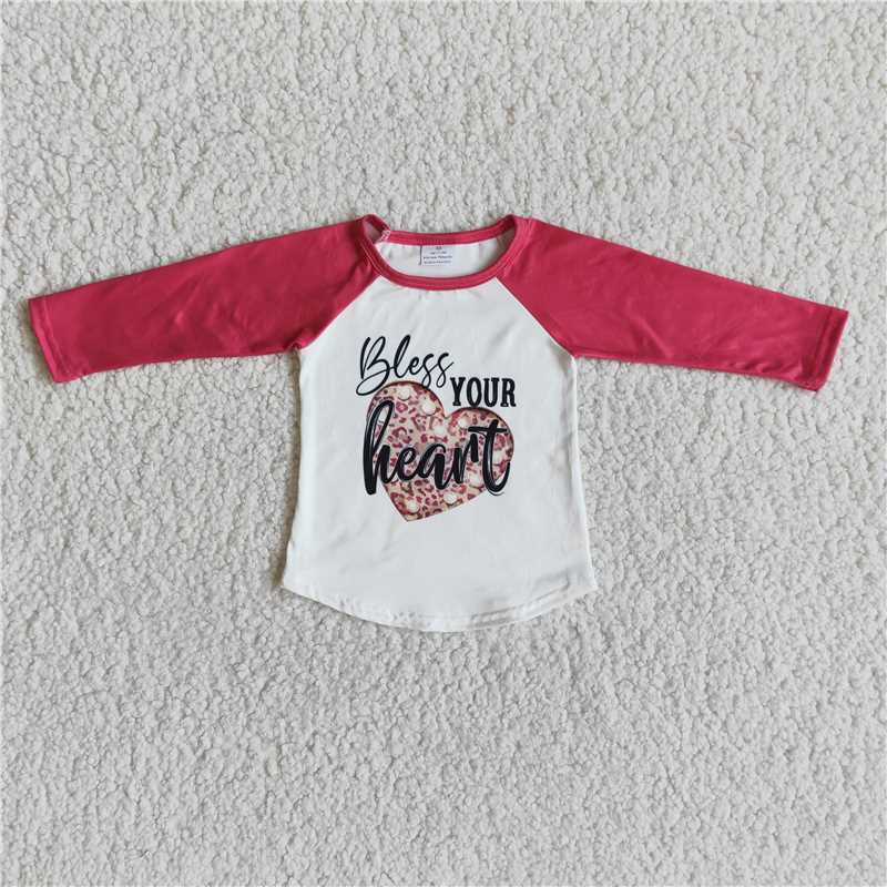 "bless your heart" mom & me long sleeve t-shirt adult and kids top