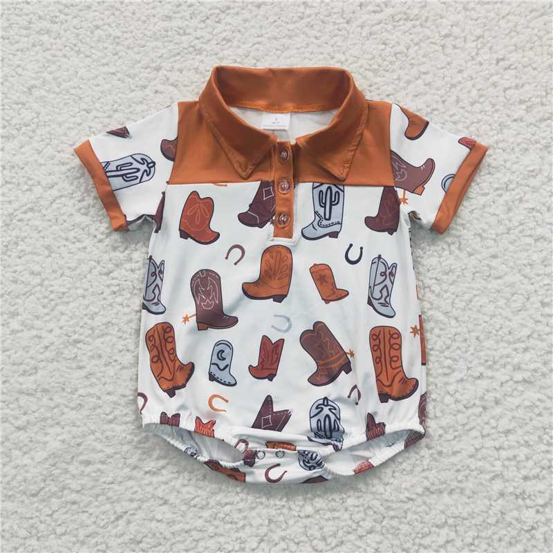 4.23west baby bubbles boots boys rompers