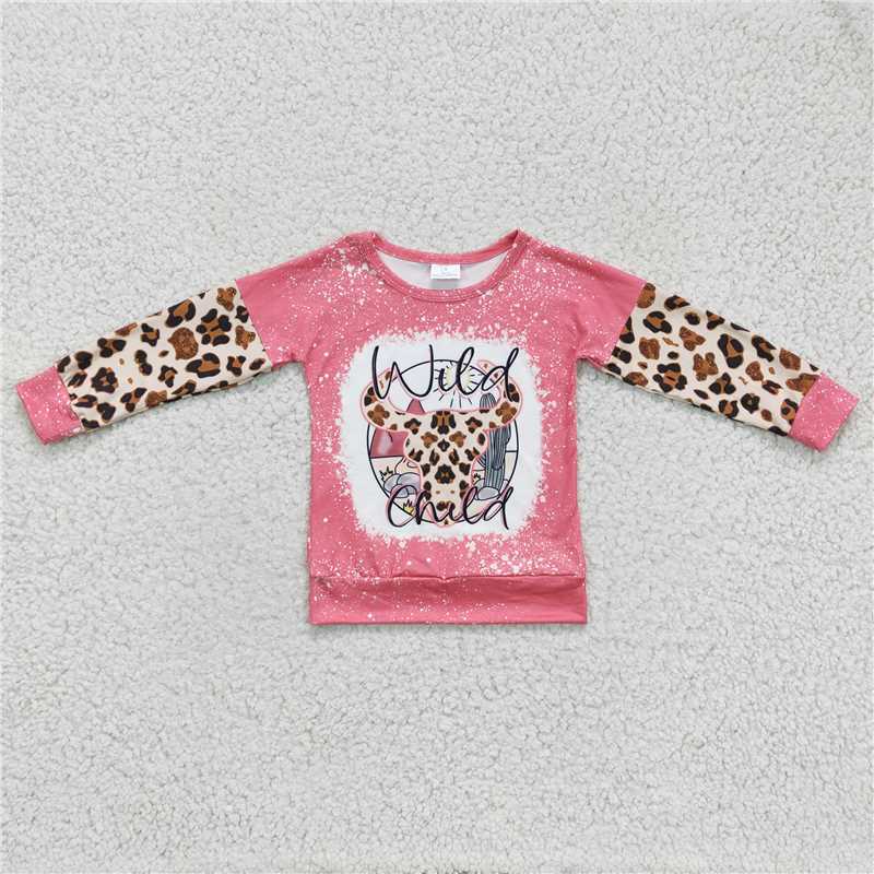 6.3wild child girls long sleeve shirt spring fall winter top