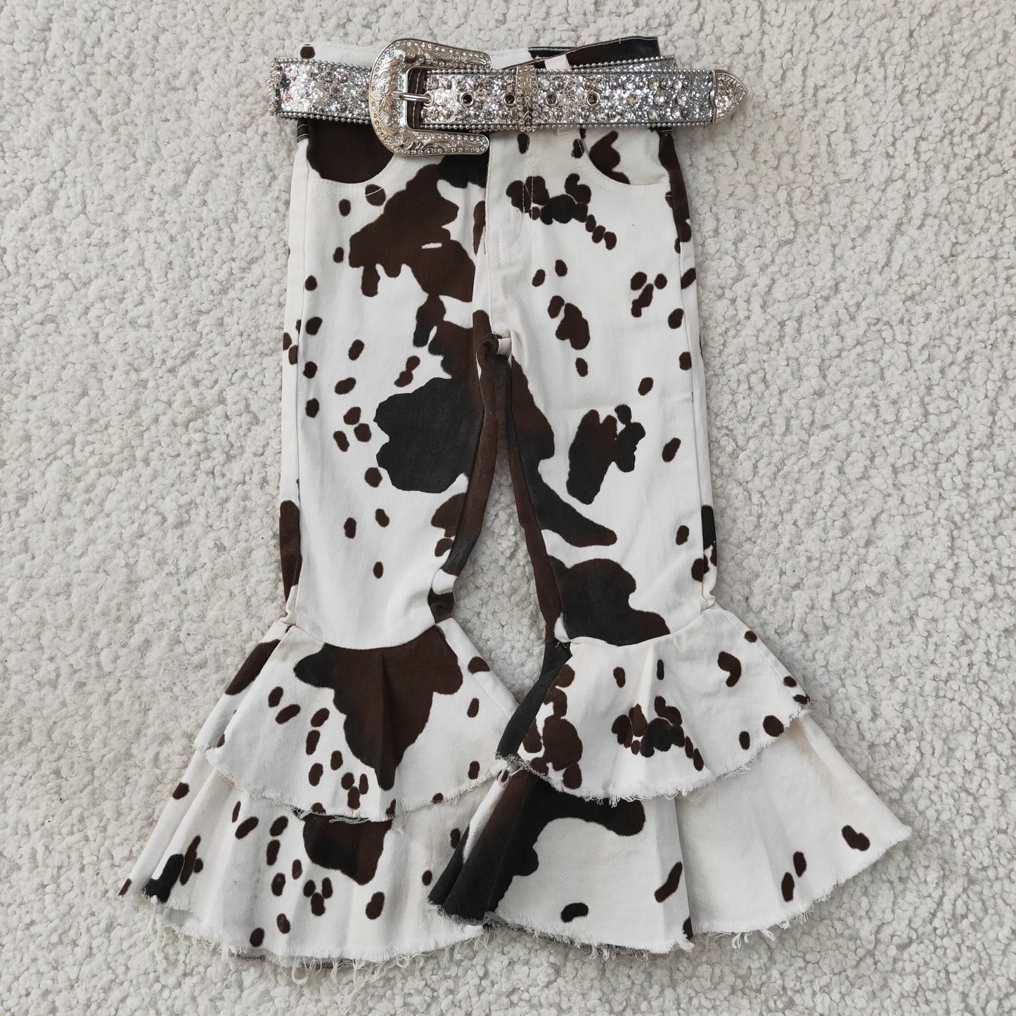 kids sparkling silver belt accessories