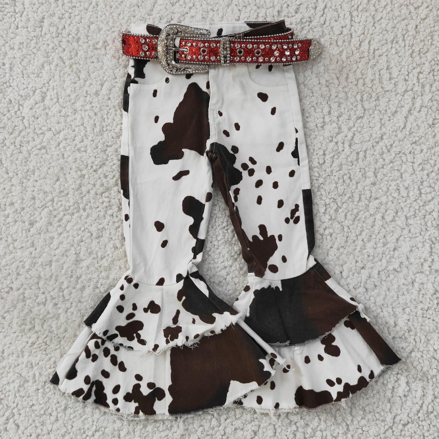 kids sparkling red belt accessories