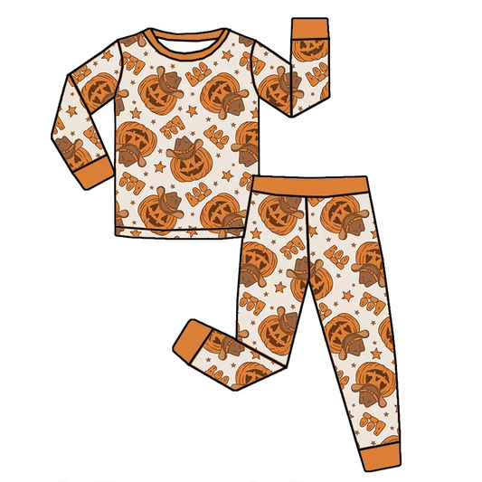 6.17 Halloween Pumpkin Long Sleeve Suit