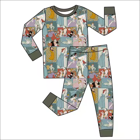 6.17 Princess Cartoon Long Sleeve Boys Suit