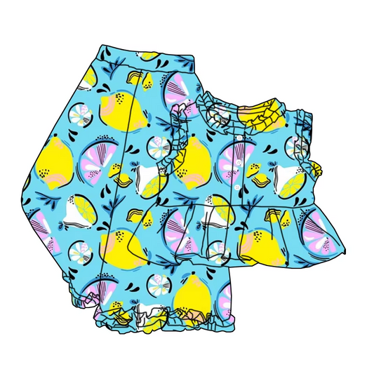 6.21 Lemon Short Sleeve Pants Set