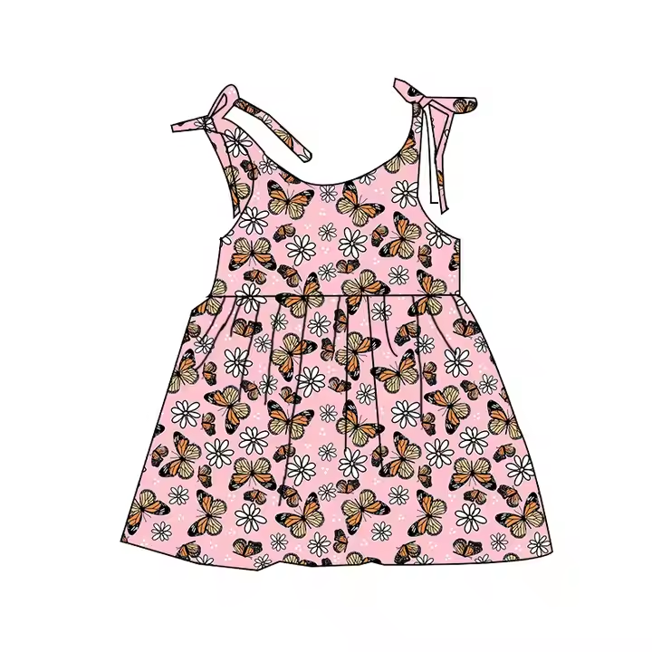 5.22 Colorful Bowknot Suspender Dress