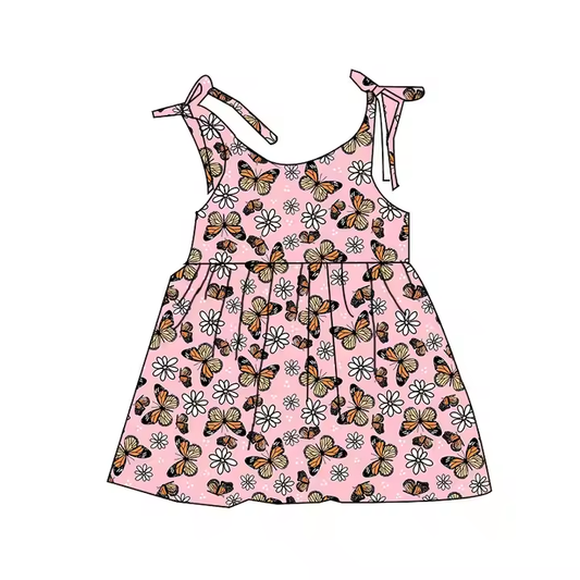 5.22 Colorful Bowknot Suspender Dress