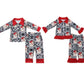 christmas pajamas suit boys match girls fall winter sets long sleeve pants santa outfits