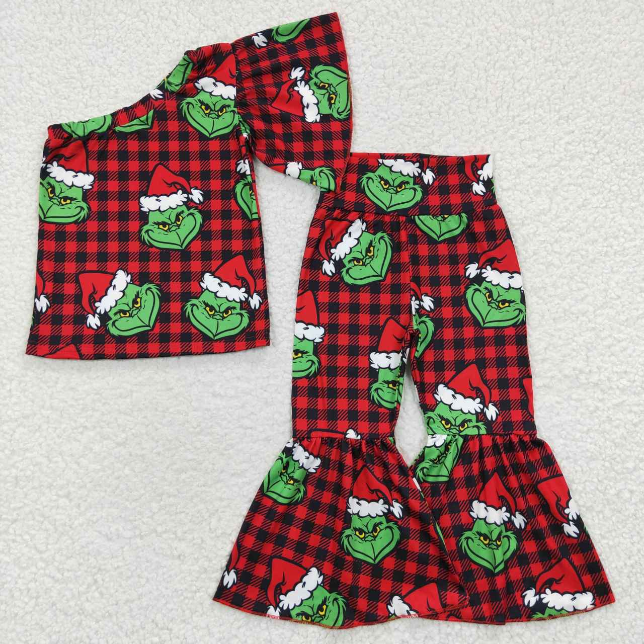 Christmas girls outfits grinch kids clothes