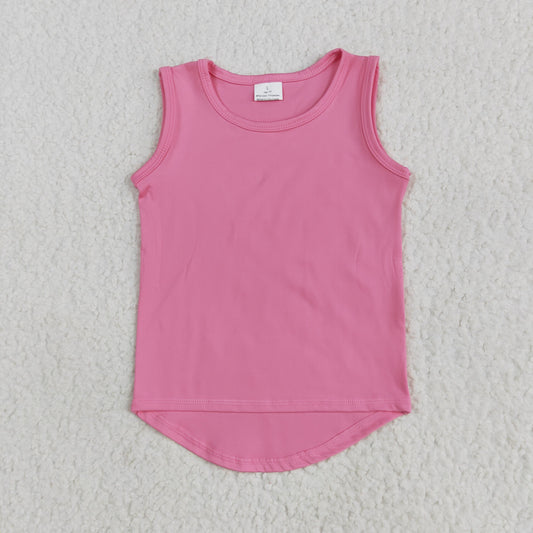 5.21  GT0983 Pink sleeveless yoga top