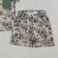 4.1 BSSO1792 Baby Boys Southern Green Deer Camo Pocket Top Shorts Hunting Clothes Sets
