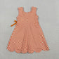 3.30 GSD3428 Baby Girls Orange Checked Yoga Active Scallop Shorts Knee Length Dresses（副本）
