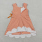 3.30 GSD3428 Baby Girls Orange Checked Yoga Active Scallop Shorts Knee Length Dresses（副本）