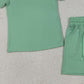 BSSO1886 Baby Boys Green Short Sleeve Shirts Top Pockets Shorts Clothes Sets
