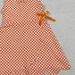 3.30 GSD3428 Baby Girls Orange Checked Yoga Active Scallop Shorts Knee Length Dresses（副本）