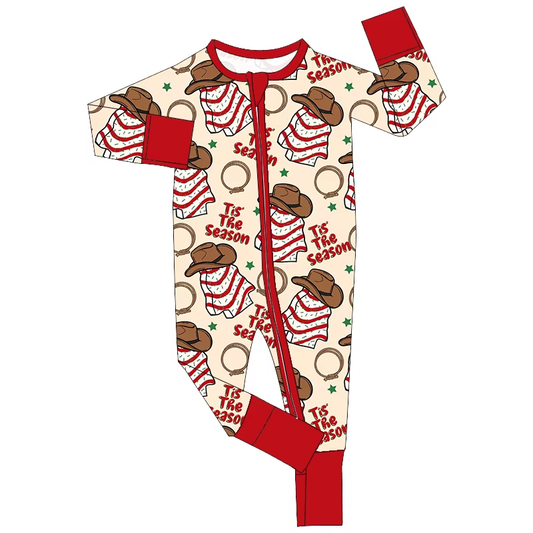 6.18 Christmas letter zipper toddler clothes