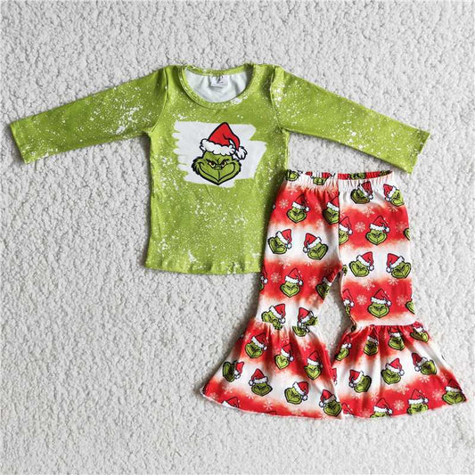 merry christmas clothes t-shirt & bell kids clothing grinch girls outfits