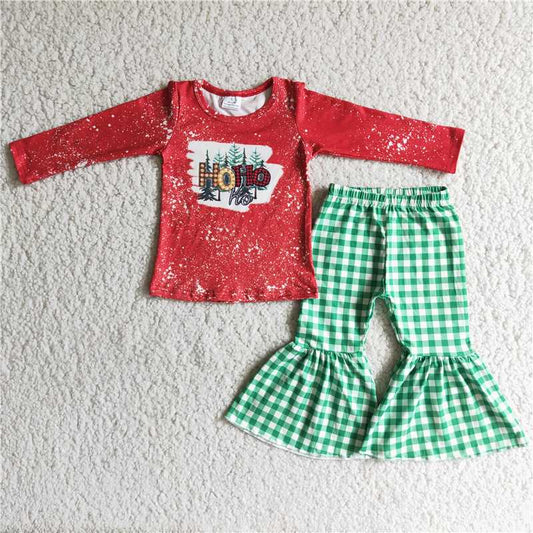 merry christmas clothes hoho t-shirt & bell kids clothing girls outfits