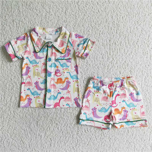 BSSO0052 Baby girls boys shorts pajamas sleepwea