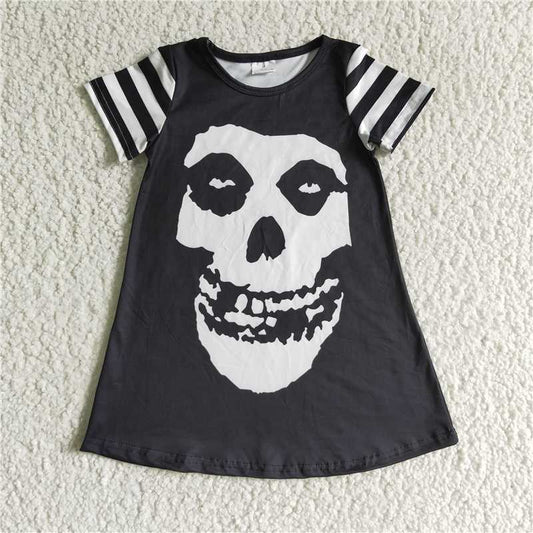 skeleton girls dress hallowen kids skirts