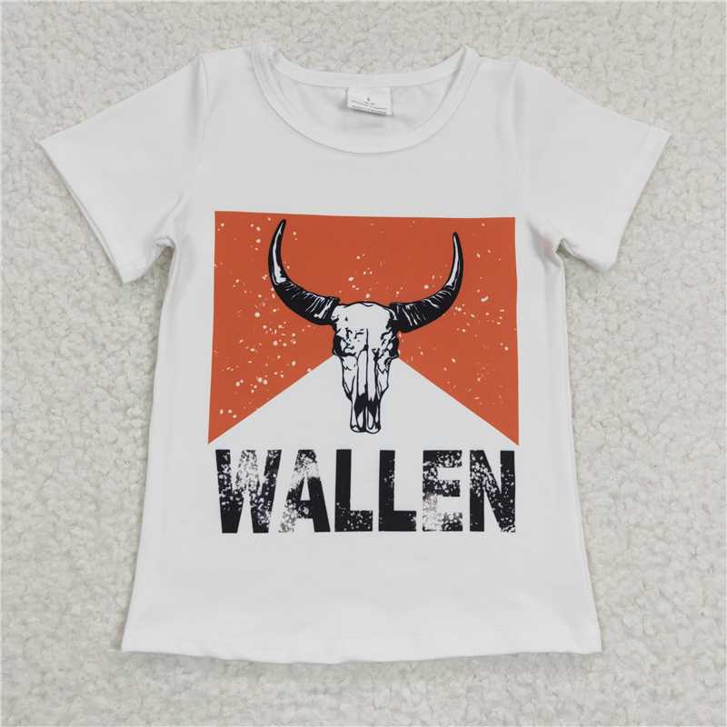 WALLEN girls short sleeve t-shirt kids clothes