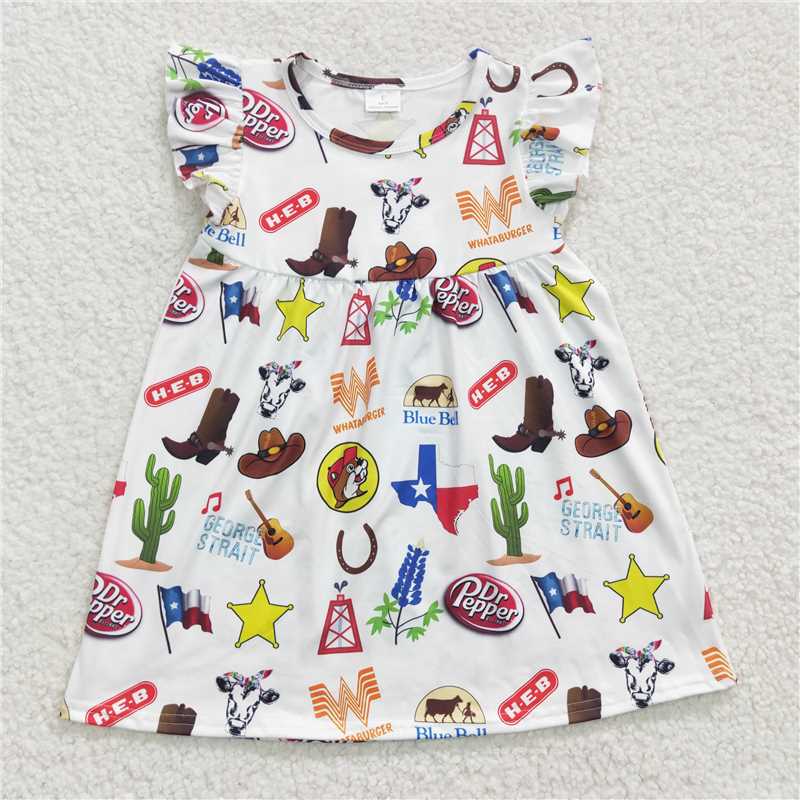 texas girls dress summer kids skirts