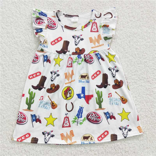 texas girls dress summer kids skirts