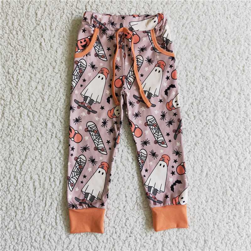 halloween ghost jogging pants girls trousers