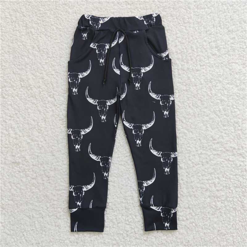 black cow jogging pants kids trousers