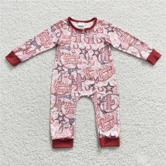 zipper romper future cowgirl jumpsuit baby clothes