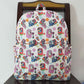 BA0186 bluey flower star beige backpack