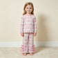 NEW RTS NO MOQ milk silk GLP3437 Baby Girls Bows Pumpkins Checked Scallop Top Bows Pants Fall Clothes Set