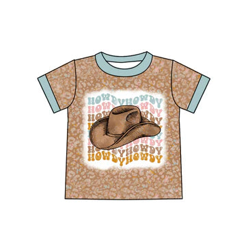 5.29 Leopard print hat short-sleeved top