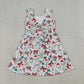 3.31 GSD3750 Baby Girls Popsicle Flag Bows Yoga Active 4th of July Shorts Knee Length Dress