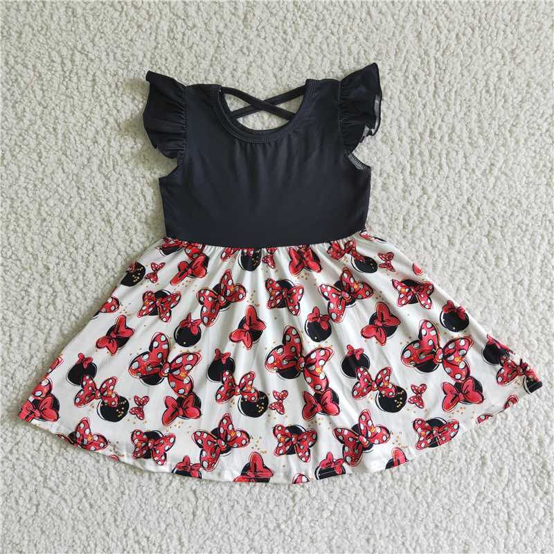 cartoon mouse girls dress summer kids skirts