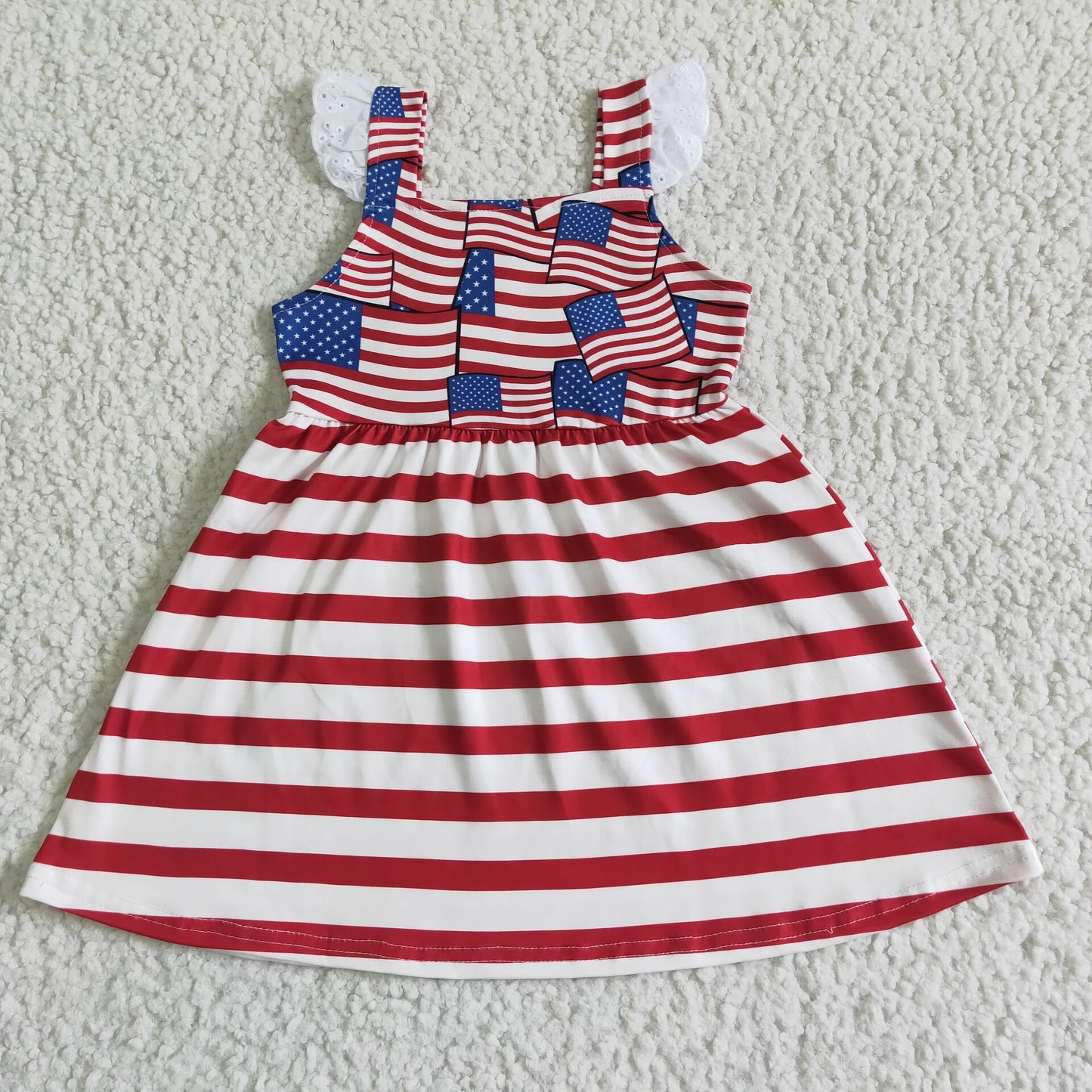 July 4th girls dress kids skirt children's clothes