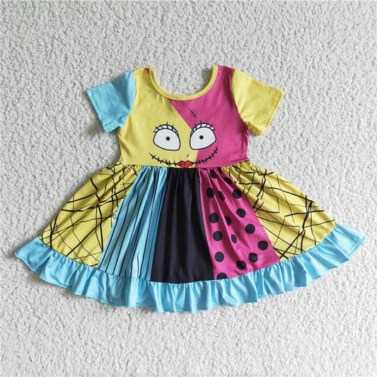 hallowen sally girls dress kids skirts