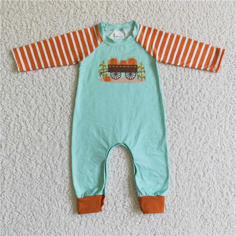 baby kids rompers Pumpkin boys jumpsuits