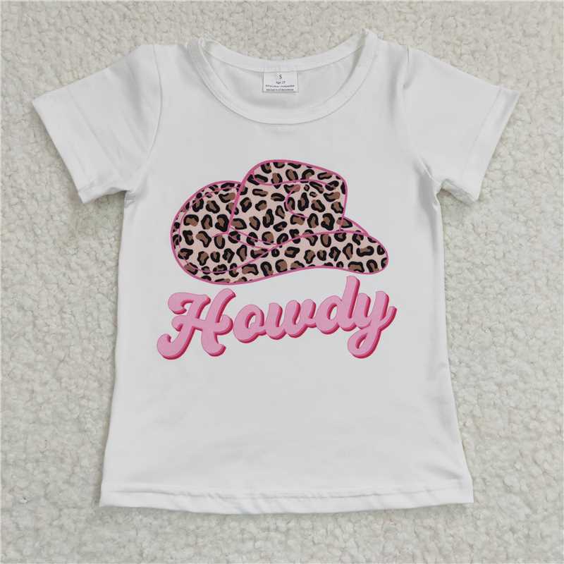 howdy girls short sleeve t-shirt kids clothes