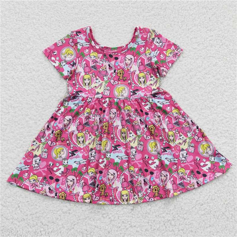 barbie girls dress summer kids skirts