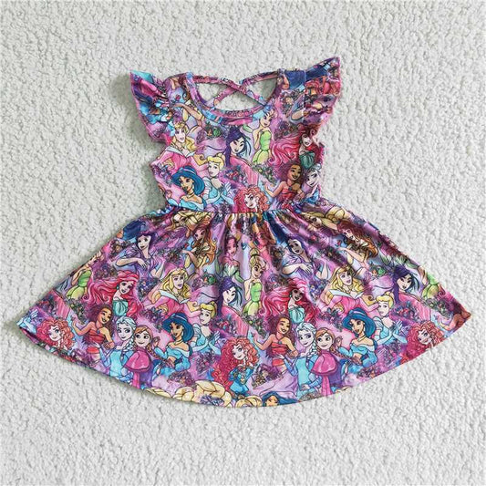 princess girls dress summer kids skirts