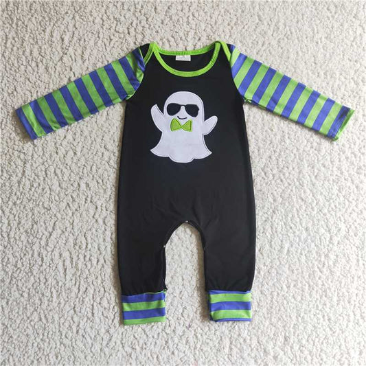 halloween boys rompers embroidery ghost kids jumpsuits