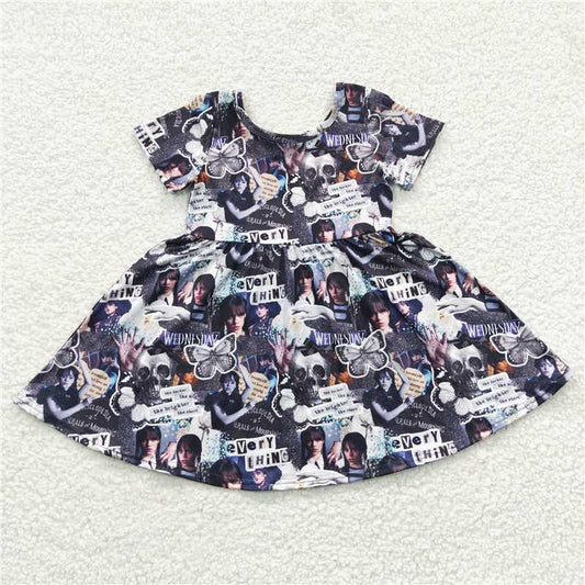 Wednesday girls dress summer kids skirt