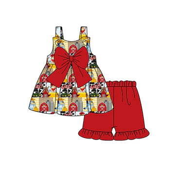 5.8 Farm Red Suspender Set