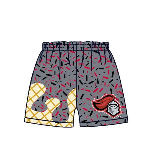 7.2Preorder (moq 5)Baby Boys Gray Spartan Drip Team Shorts Bottom