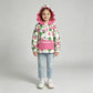 NEW RTS NO MOQ milk silk GT1164 Cute Clothes Baby Girls Gift Print Pocket Zipper Up Christmas Hoodie
