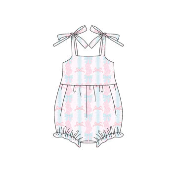 6.3 Pink Bow Strap Toddler Clothes