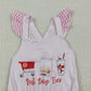 3.30 SR3780 Baby Girls Pink Flutter Sleeve Chicken Best Day Ever Ruffle Rompers