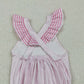 3.30 SR3780 Baby Girls Pink Flutter Sleeve Chicken Best Day Ever Ruffle Rompers