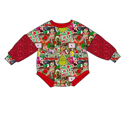 6.10grinch Christmas long-sleeved toddler clothes